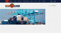 Desktop Screenshot of ecuatainer.com